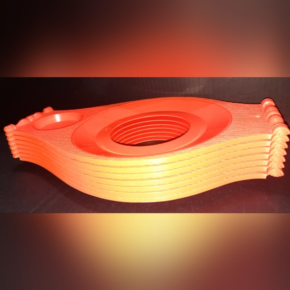 Vintage Dining Vintage Mcm Retro Paper Plate Cup Holder Lap Tray